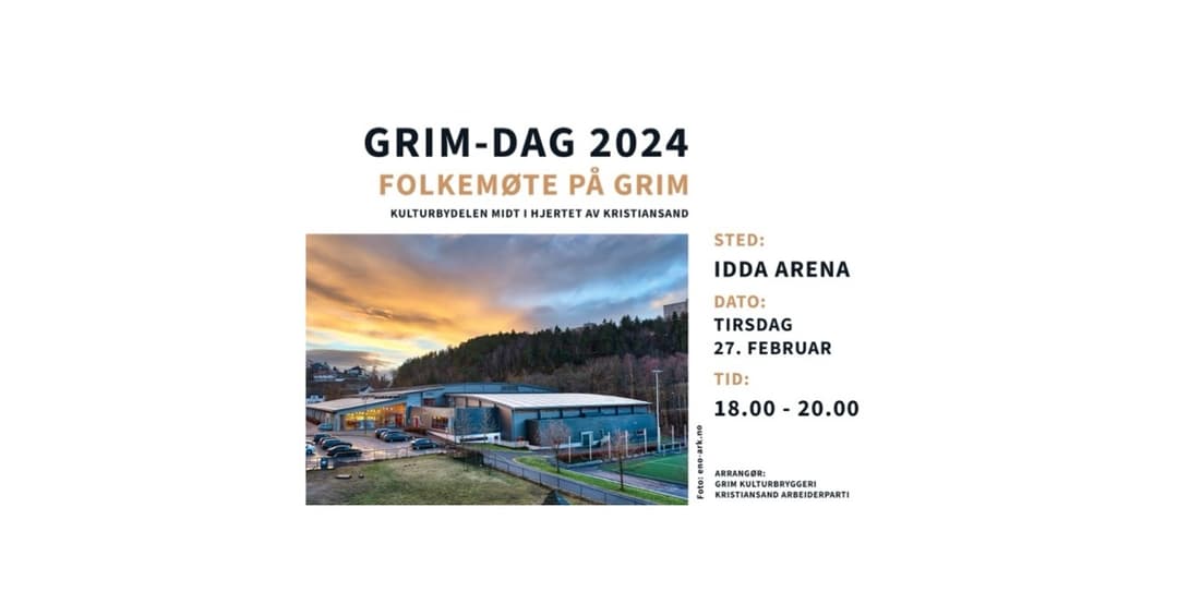 Grim-dag 2024 - Folkemøte på Grim - Idda Arena